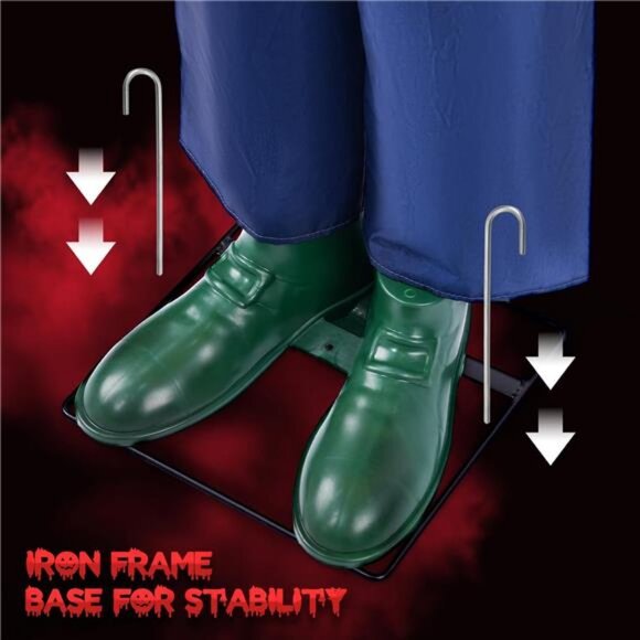 Halloween Decorations Outdoor - 4 Ft Life Size Animated Animatronics Prop - Picture 4 of 7